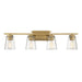 Savoy House Calhoun 4-Light Bathroom Vanity Light, Warm Brass - 8-1020-4-322