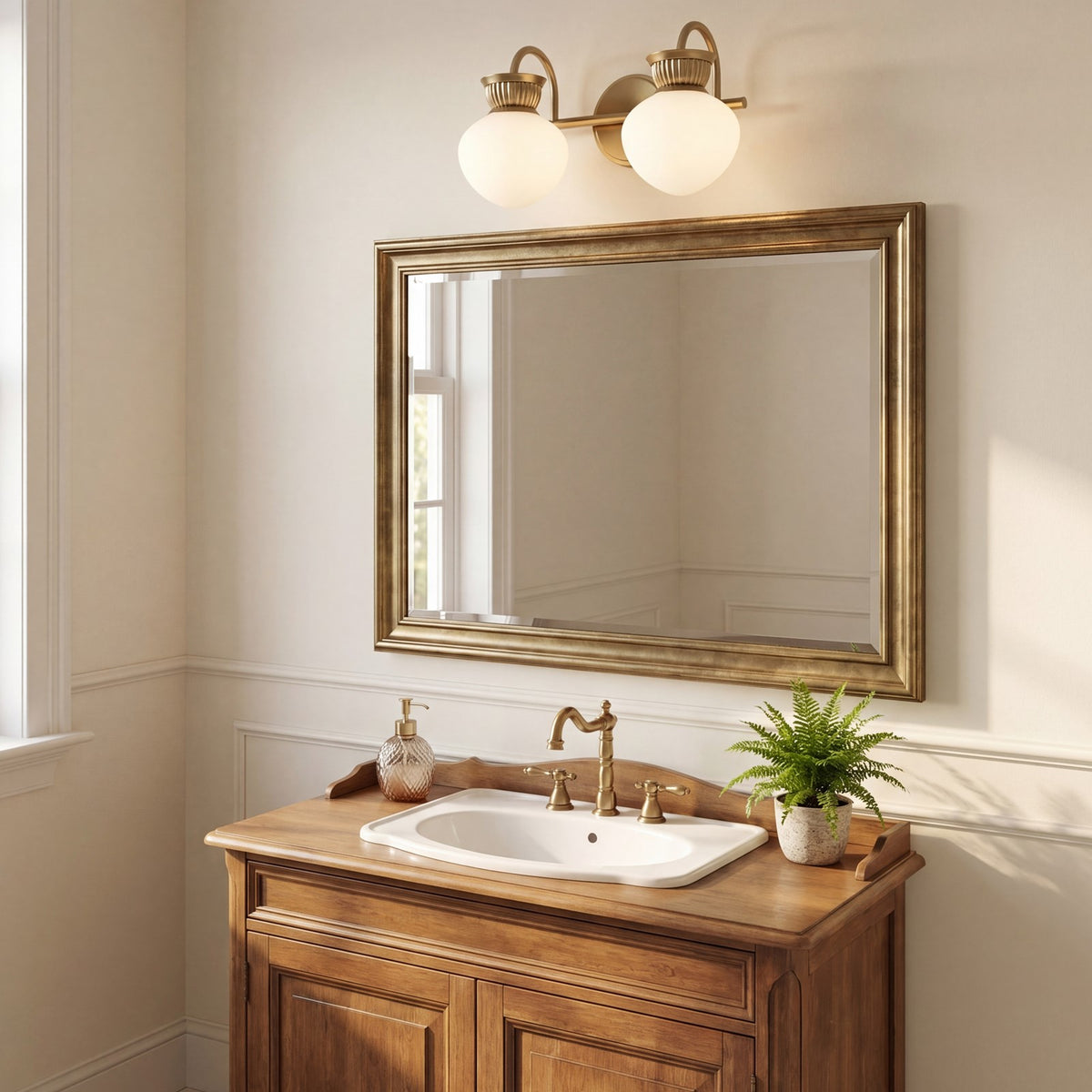 Savoy House Melbourne 2 Lt Bath Sconce, Noble Brass