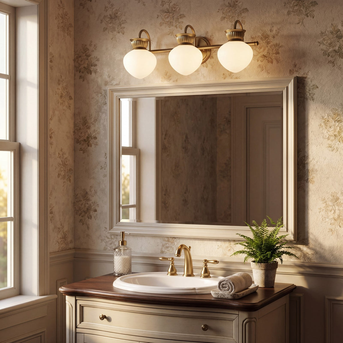 Savoy House Melbourne 3 Lt Bath Sconce, Noble Brass