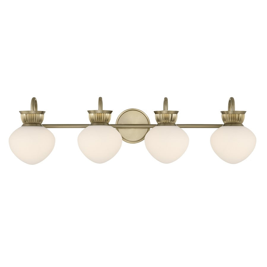 Savoy House Melbourne 4 Lt Bath Sconce, Noble Brass