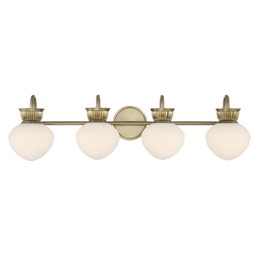 Savoy House Melbourne 4 Lt Bath Sconce, Noble Brass
