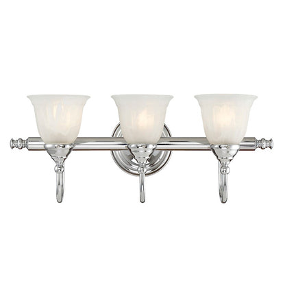 Savoy House Brunswick 3-Light Bathroom Vanity Light, Chrome - 8-1062-3-CH