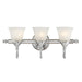 Savoy House Brunswick 3-Light Bathroom Vanity Light, Chrome - 8-1062-3-CH