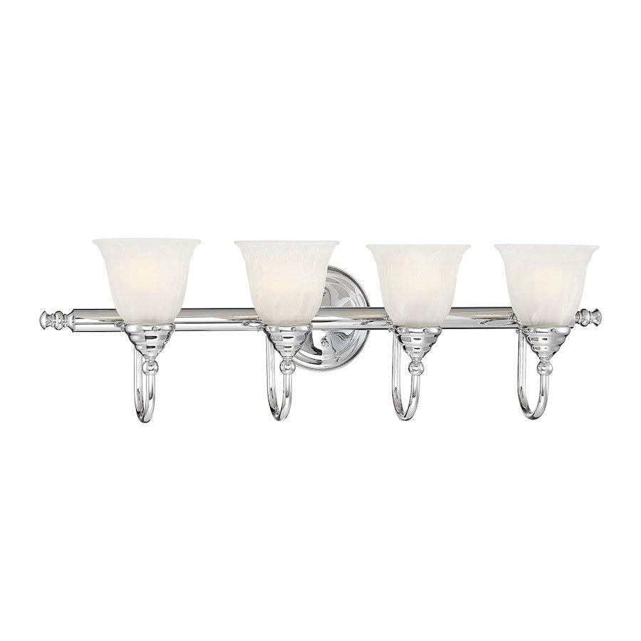 4 Light Bathroom Vanity Light, Chrome