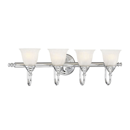 4 Light Bathroom Vanity Light, Chrome