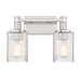 Savoy House Concord 2Lt Bathroom Vanity Light, Silver/ Nickel - 8-1102-2-146