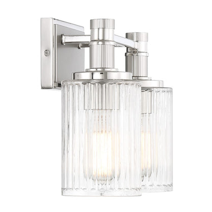 2 Light Bathroom Vanity Light, Silver