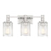 Savoy House Concord 3Lt Bathroom Vanity Light, Silver/ Nickel - 8-1102-3-146