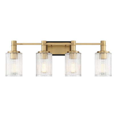 4 Light Bathroom Vanity Light, Black