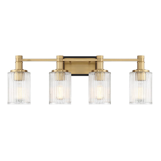 4 Light Bathroom Vanity Light, Black