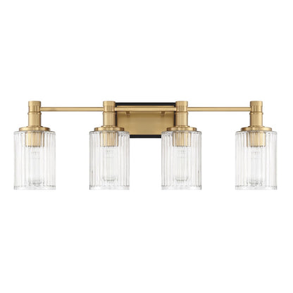 4 Light Bathroom Vanity Light, Black