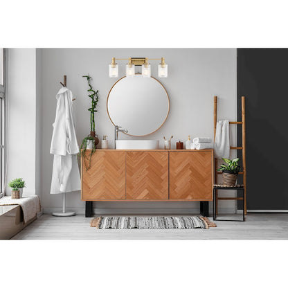 4 Light Bathroom Vanity Light, Black