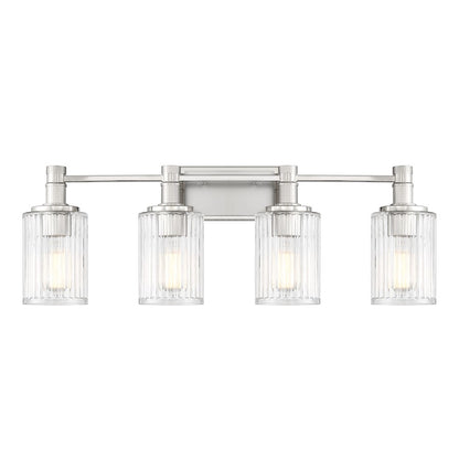 4 Light Bathroom Vanity Light, Silver