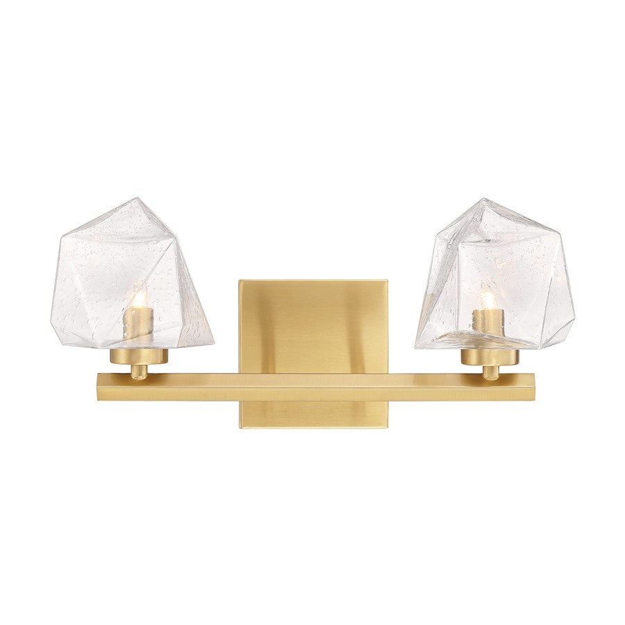Savoy House Castello 2 Lt Bath Sconce, Warm Brass