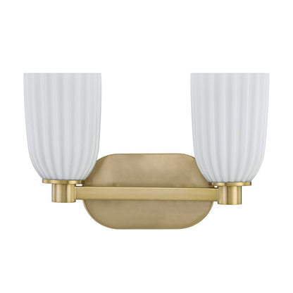 Savoy House Essentials Baldwin 2 Lt Bath Sconce, Noble Brass