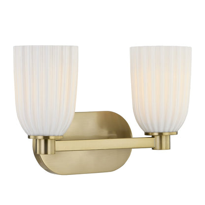 Savoy House Essentials Baldwin 2 Lt Bath Sconce, Noble Brass