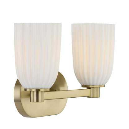 Savoy House Essentials Baldwin 2 Lt Bath Sconce, Noble Brass