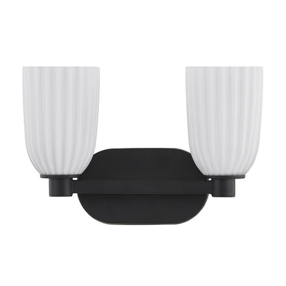Savoy House Essentials Baldwin 2 Lt Bath Sconce, Matte Black