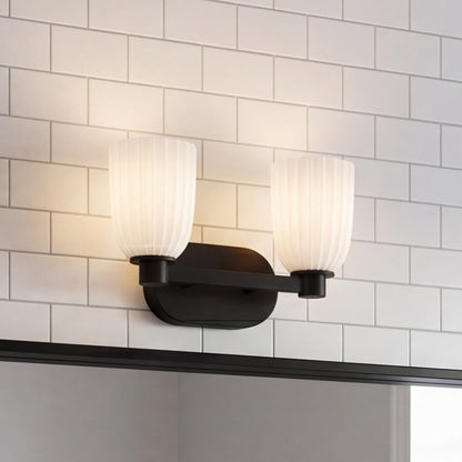 Savoy House Essentials Baldwin 2 Lt Bath Sconce, Matte Black