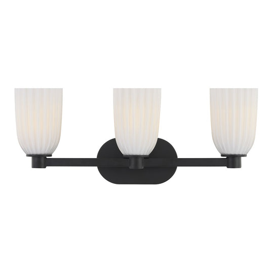 Savoy House Essentials Baldwin 3 Lt Bath Sconce, Matte Black