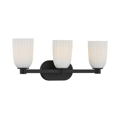 Savoy House Essentials Baldwin 3 Lt Bath Sconce, Matte Black