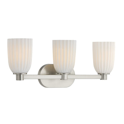 Savoy House Essentials Baldwin 3 Lt Bath Sconce, Satin Nickel
