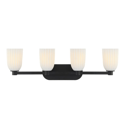Savoy House Essentials Baldwin 4 Lt Bath Sconce, Matte Black