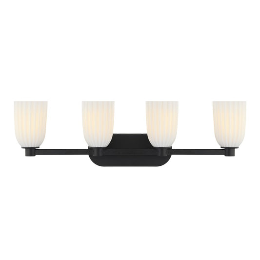 Savoy House Essentials Baldwin 4 Lt Bath Sconce, Matte Black