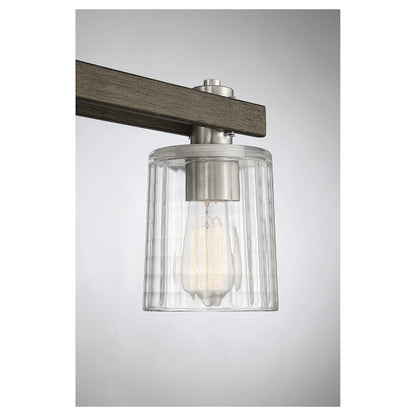 3 Light Bathroom Vanity Light, Nickel
