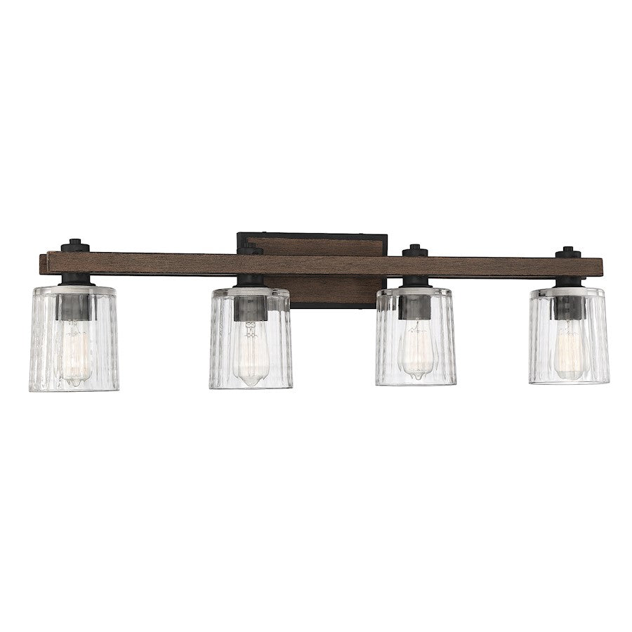 Halifax 4-Light Bathroom Vanity Light, Durango