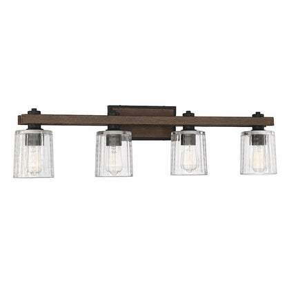 Halifax 4-Light Bathroom Vanity Light, Durango