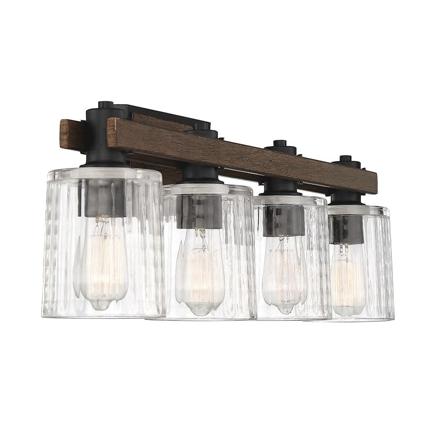 Halifax 4-Light Bathroom Vanity Light, Durango