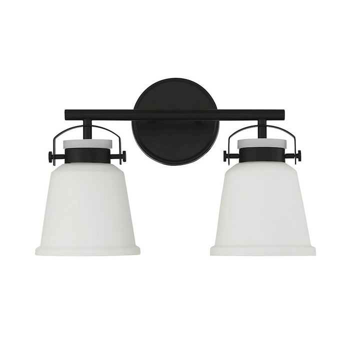 Savoy House Kaden 2-Light Bathroom Vanity Light, Matte Black