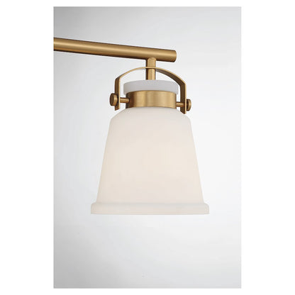 3 Light Bathroom Vanity Light, Warm Brass