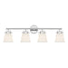 Savoy House Kaden 4-Light Bathroom Vanity Light, Polished Chrome - 8-1627-4-11