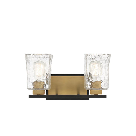 2 Light Bathroom Vanity Light, Black