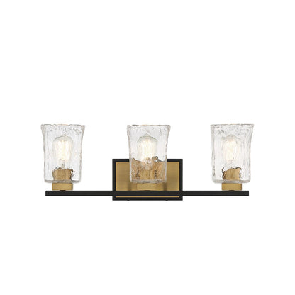 3 Light Bathroom Vanity Light, Black