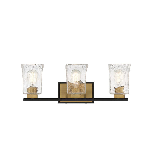 3 Light Bathroom Vanity Light, Black