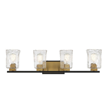 4 Light Bathroom Vanity Light, Black