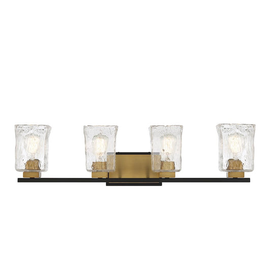 4 Light Bathroom Vanity Light, Black
