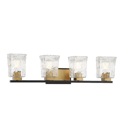 4 Light Bathroom Vanity Light, Black