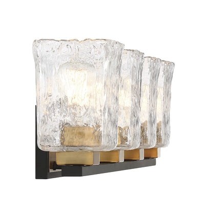 4 Light Bathroom Vanity Light, Black