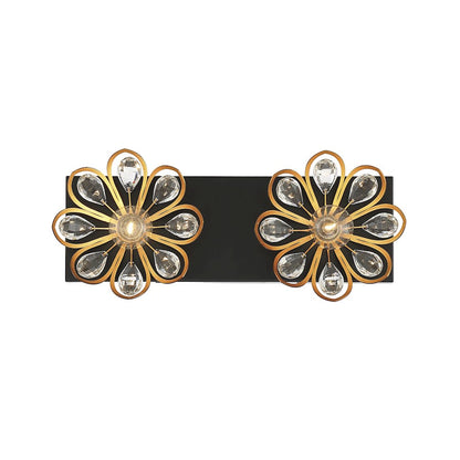 2 Light Bathroom Vanity Light, Black