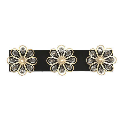 3 Light Bathroom Vanity Light, Black