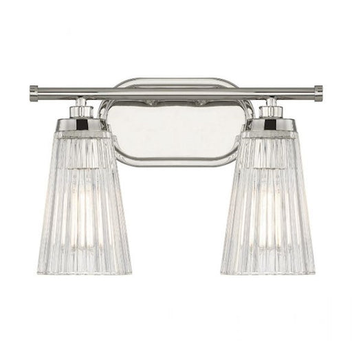 Savoy House Chantilly 2Lt Bathroom Vanity Light, Nickel - 8-1745-2-109