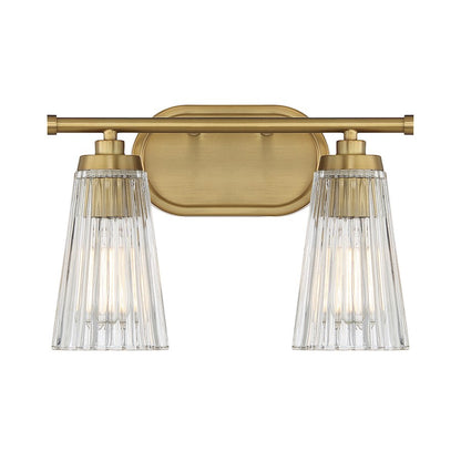 Savoy House Chantilly 2-Light Bathroom Vanity Light, Warm Brass - 8-1745-2-322