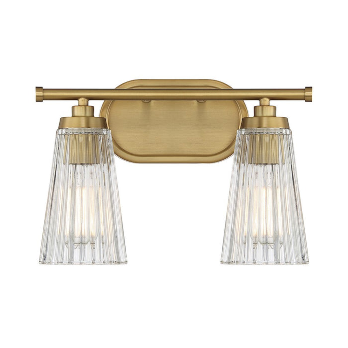 Savoy House Chantilly 2-Light Bathroom Vanity Light, Warm Brass - 8-1745-2-322