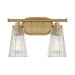 Savoy House Chantilly 2-Light Bathroom Vanity Light, Warm Brass - 8-1745-2-322