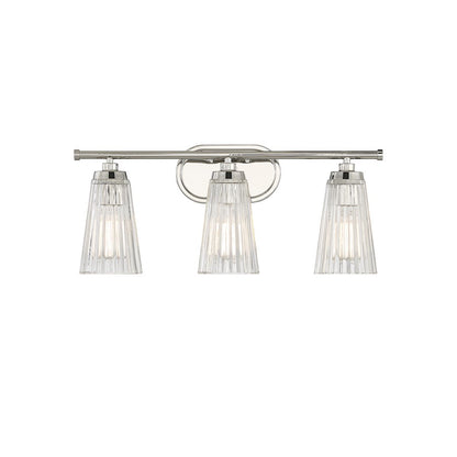 3 Light Bathroom Vanity Light, Nickel