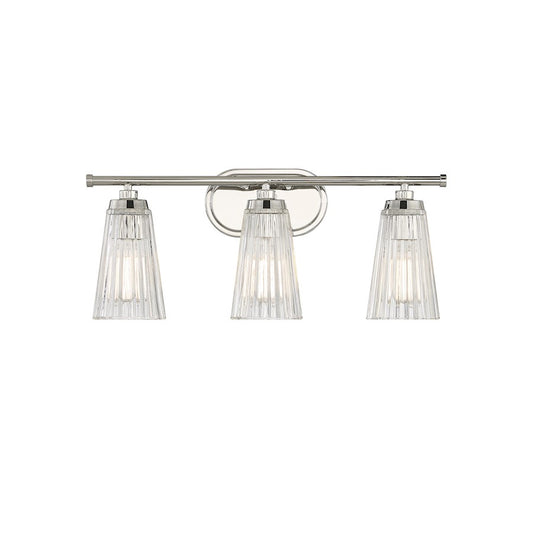 3 Light Bathroom Vanity Light, Nickel